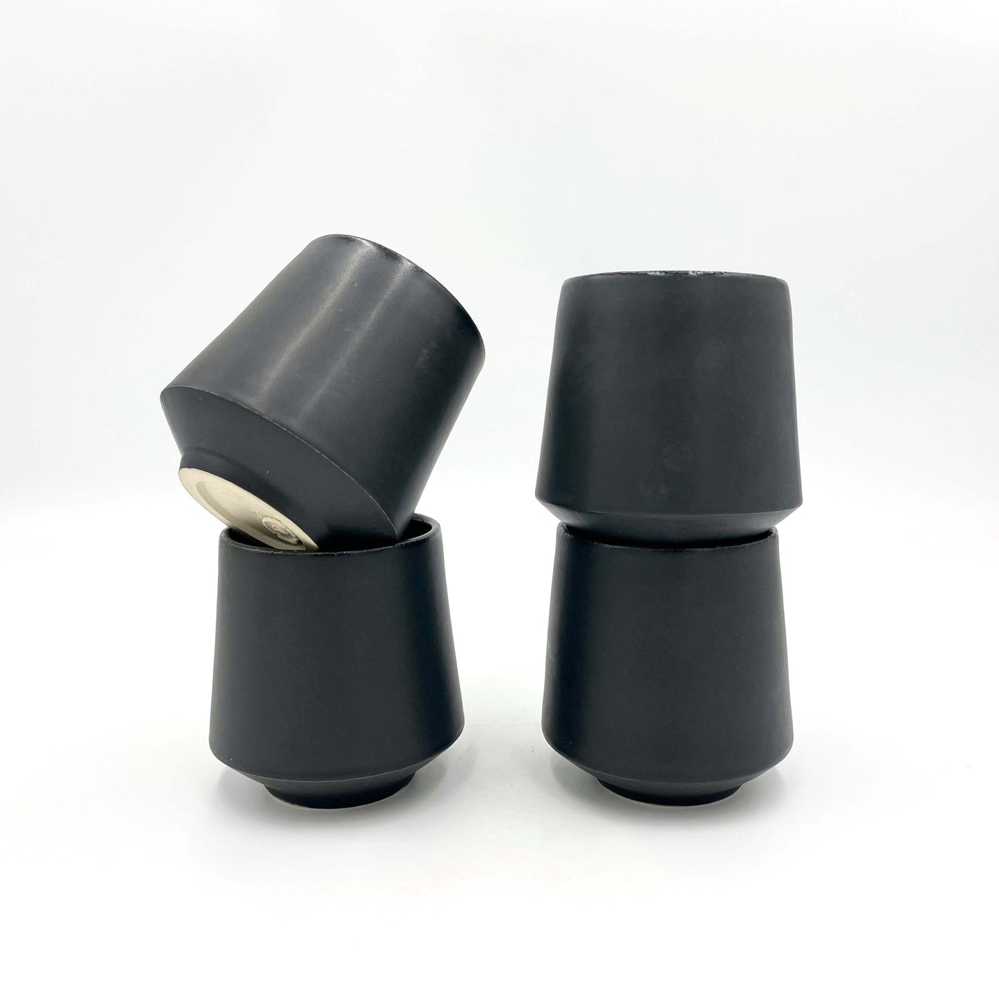 Black Matte Cup Set