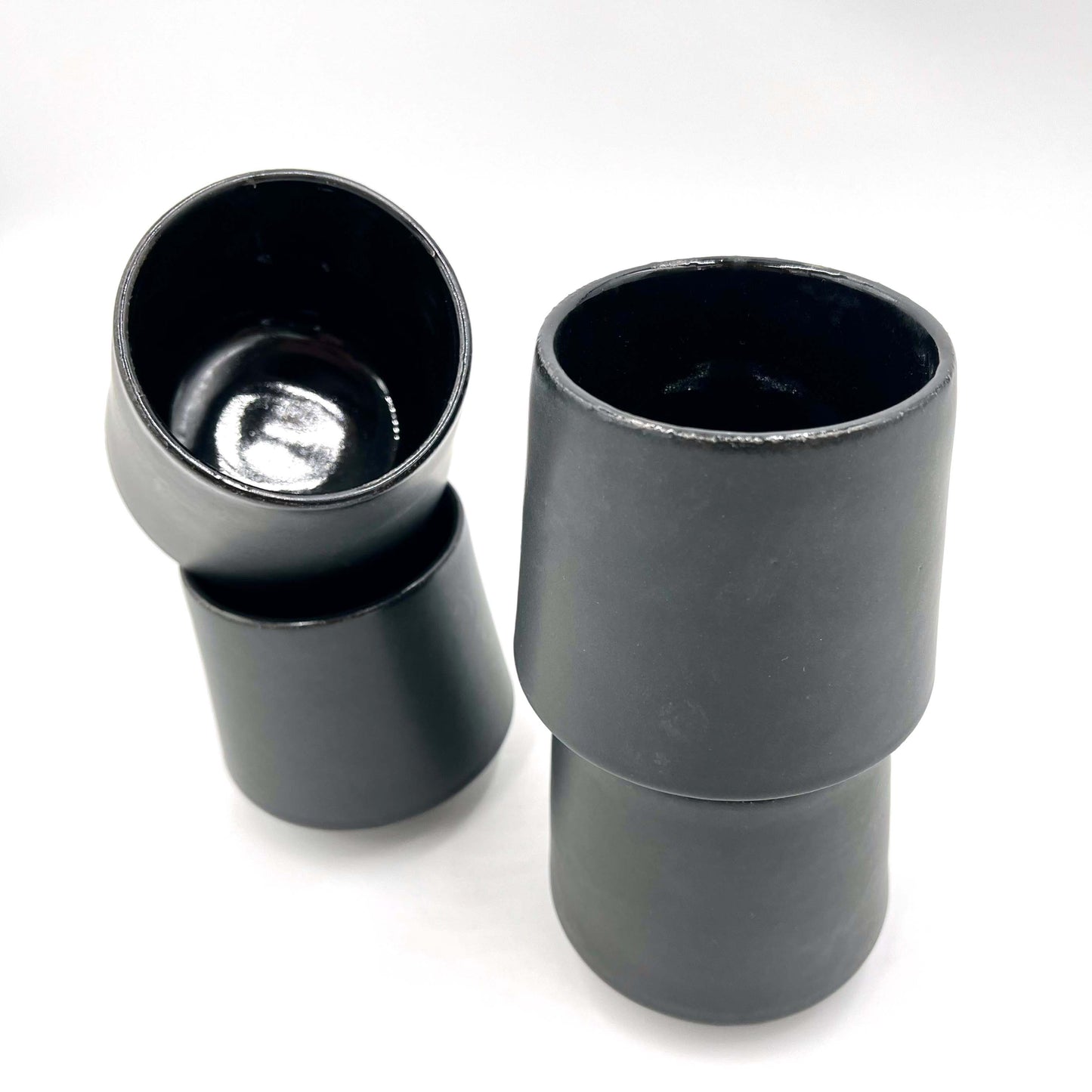 Black Matte Cup Set