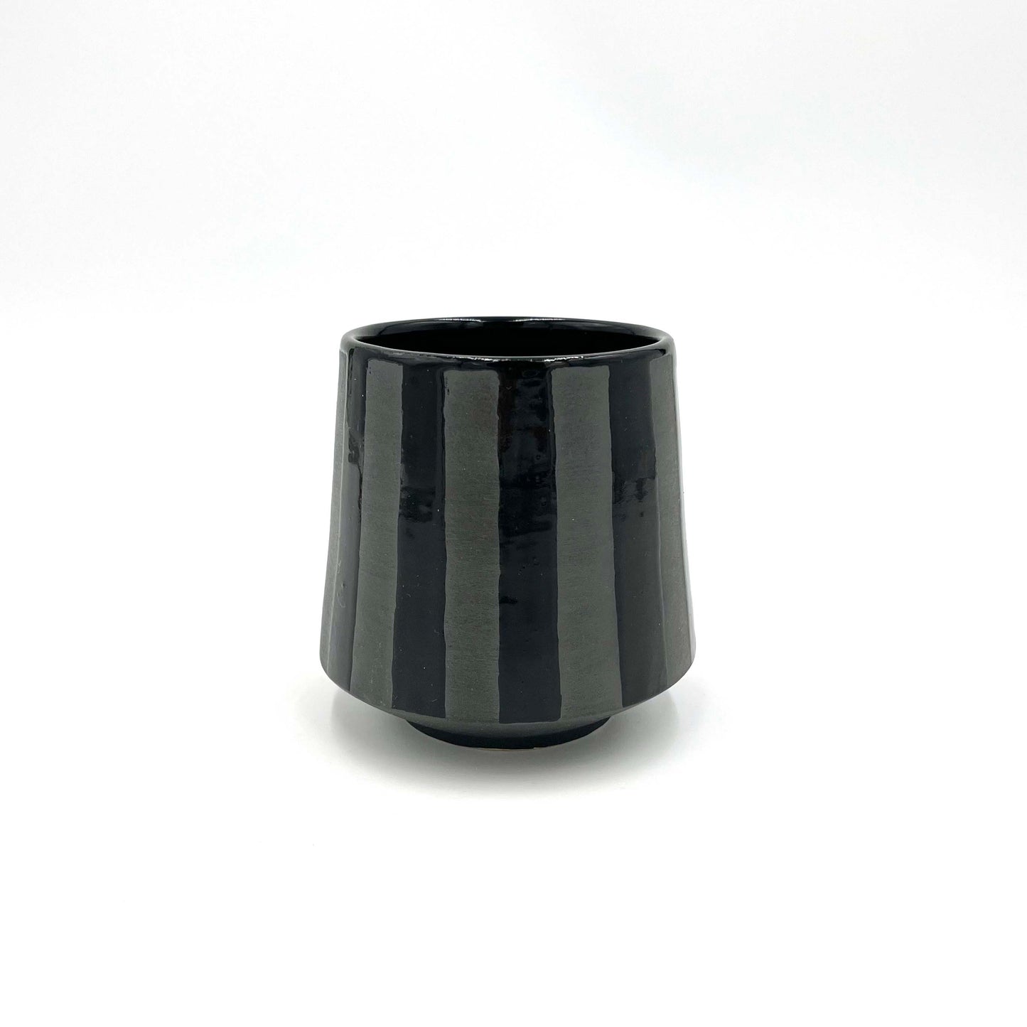 Black Striped Cup Set