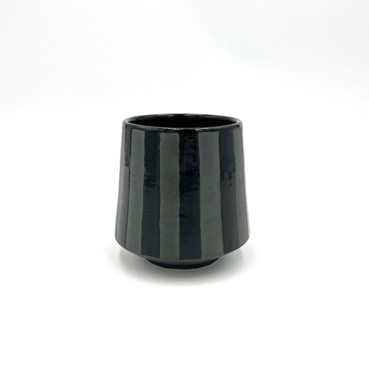 Black Striped Cup Set