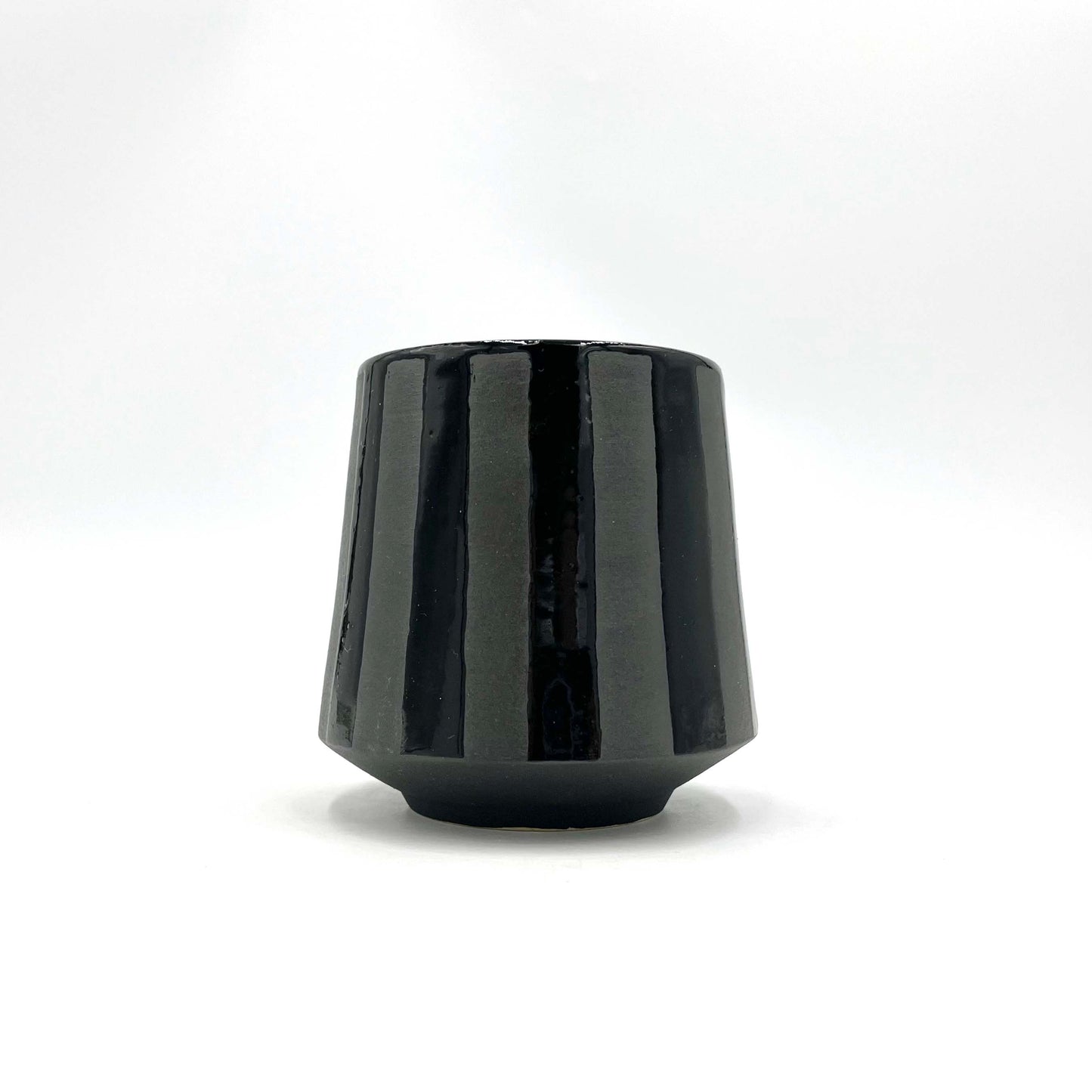 Black Striped Cup Set