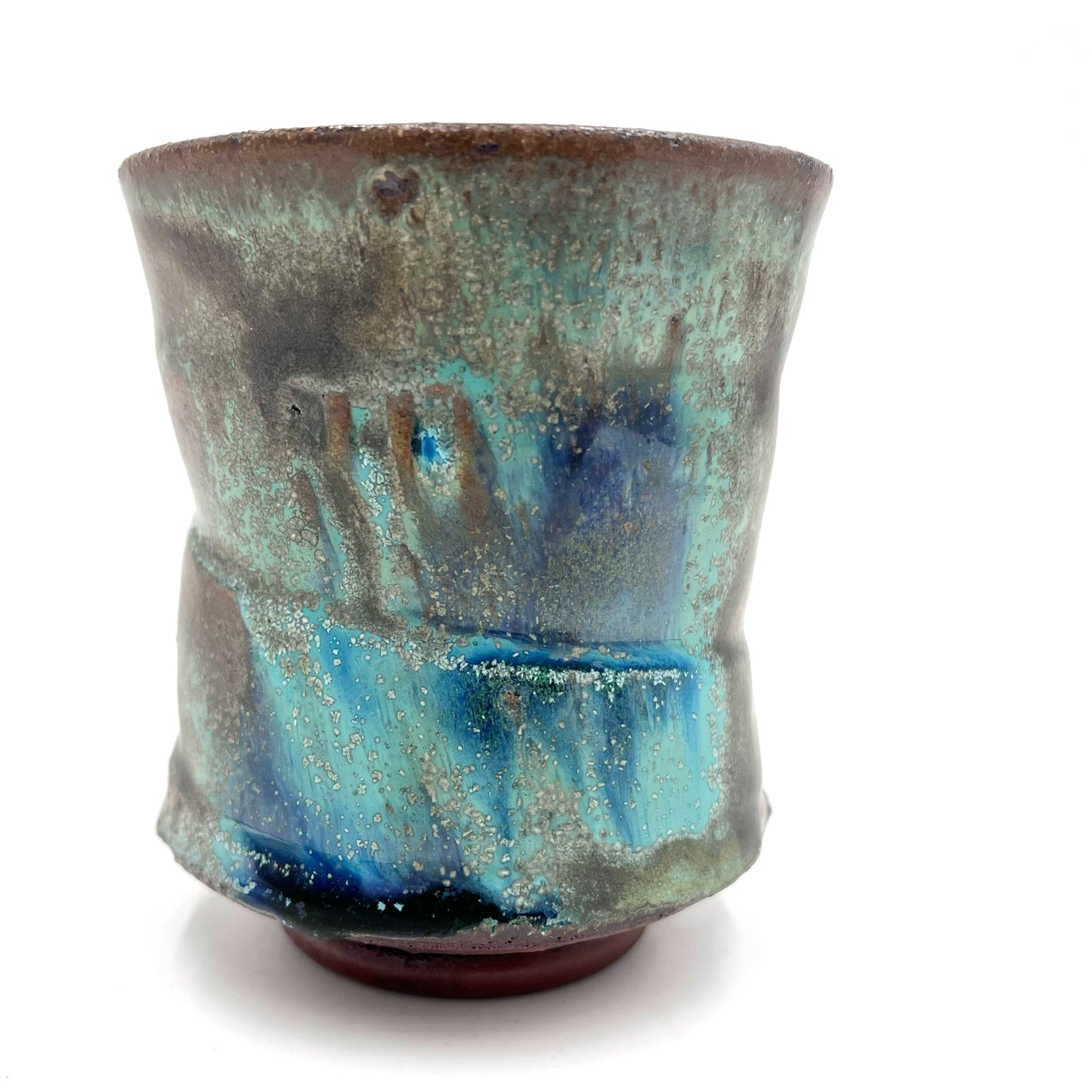 Rusty Blue Green Cup