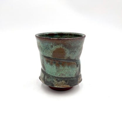 Rusty Blue Green Cup