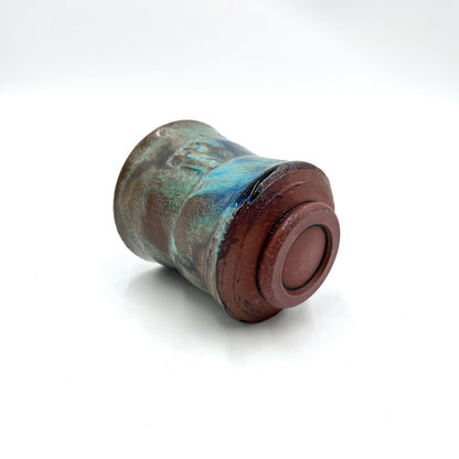 Rusty Blue Green Cup