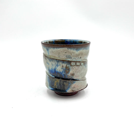 Sandy Blue and Brown Cup