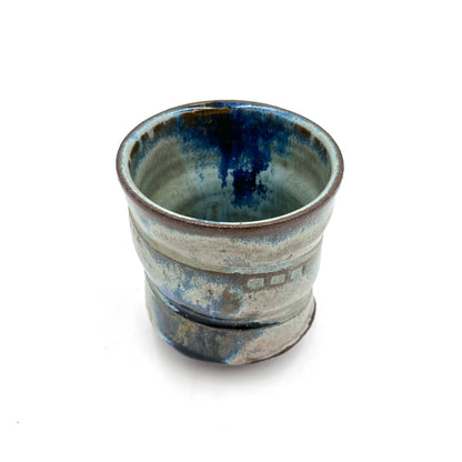 Sandy Blue and Brown Cup