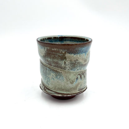 Sandy Blue and Brown Cup