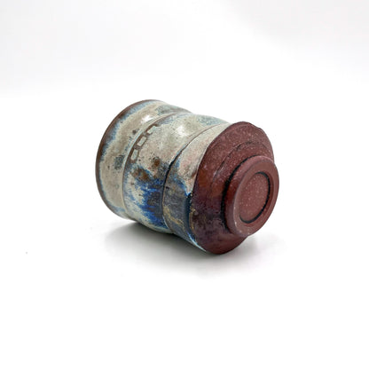 Sandy Blue and Brown Cup