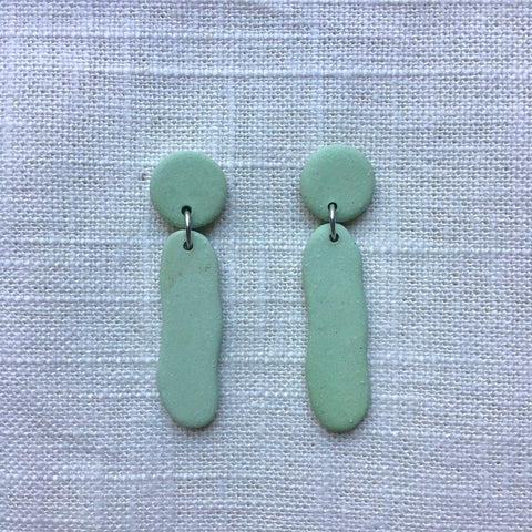 Earrings - Green Studs
